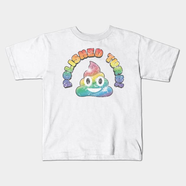 Polished Turd (aged and weathered) Kids T-Shirt by GraphicGibbon